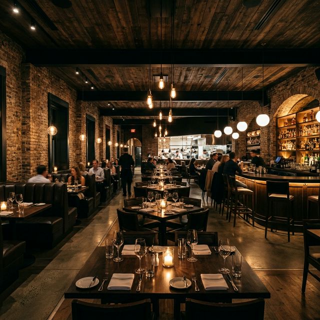 Interior del restaurante Ámbar